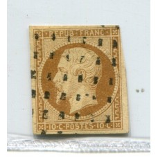FRANCIA 1852 Yv. 09 ESTAMPILLA CLASICA ES EL 10 Cts REPUBLIQUE MUY RARO Y DE GRAN CALIDAD 850 €
