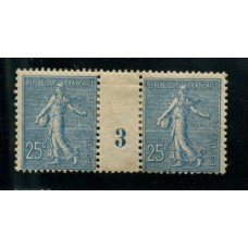 FRANCIA 1903 Yv. 132 MUY LINDA Y RARA ENTRECINTA (MILLESIMES) ESTAMPILLAS NUEVAS 265 €