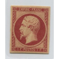 FRANCIA 1853 Yv. 18 ESTAMPILLA NUEVA CON GOMA DE GRAN CALIDAD ESTUPENDO SELLO CLASICO DE LUJO 4.000 EUROS