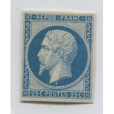 FRANCIA 1852 Yv. 10 ESTAMPILLA NUEVA CON GOMA DE GRAN CALIDAD ESTUPENDO SELLO CLASICO DE LUJO 1.800 EUROS