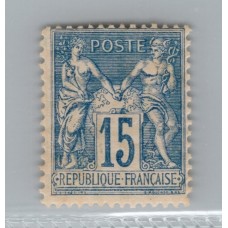 FRANCIA 1884 Yv 101 ESTAMPILLA NUEVA CON GOMA DE MUY BUENA CALIDAD