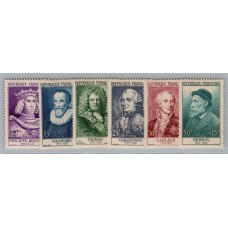 FRANCIA 1955 Yv. 1027/32 SERIE COMPLETA DE ESTAMPILLAS NUEVAS MINT 160 Euros