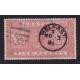 INGLATERRA 1867 Yv. 46 LA EMBLEMATICA 5 LIBRAS NARANJA DE VICTORIA, ESTAMPILLA USADA VALOR FINAL DE LA SERIE CON MATASELLO BELFAST IRLANDA MAGNIFICA CALIDAD DE LUJO 4.300 € SG # 137 rarisima 4.750 LIBRAS