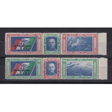 ITALIA Yv. A 048/9 SERIE COMPLETA AEREA DE ESTAMPILLAS NUEVAS CON GOMA TONALIZADA SINO SERIAN MINT, TRIPTICOS PILOTO RANI 250 € en SASSONE 350 €