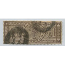 INGLATERRA 18843 Yv. 89 LA LIBRA VIOLETA, ESTAMPILLA USADA DE GRAN CALIDAD UNO DE LOS SELLOS MAS RAROS DEL PAIS 2.500 €