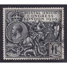 INGLATERRA 1929 Yv 183 LA EMBLEMATICA LIBRA NEGRA MAGNIFICO EJEMPLAR LIBRE DE FALTAS Y SUVEMENTE MATASELLADO DE LUJO 700 €