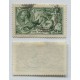 INGLATERRA 1912 Yv. 156 LA LIBRA VERDE DE LOS CABALLOS MARINOS, ESTAMPILLA USADA VALOR FINAL DE LA SERIE FINAMENTE MATASELLADA, MAGNIFICA CALIDAD MUY RARA 1.400 € SG. # 403 1.400 LIBRAS