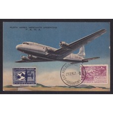 ARGENTINA 1947 TARJETA POSTAL PUBLICITARIA DE FAMA CON VIÑETA