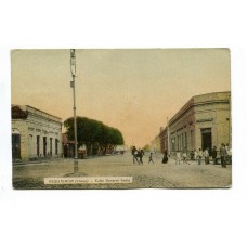 CHACO ARGENTINA 1915 TARJETA POSTAL DE RESITENCIA CHACO CON MATASELLO RIO ARAZA Y MARCA DE FERROCARRIL A SANTA FE Nº 18 DISTRITO 5º