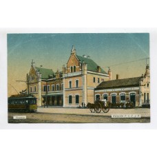 ROSARIO SANTA FE ESTACION DE FERROCARRIL ANTIGUA TARJETA POSTAL TRANVIAS