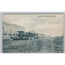 FERROCARRIL BARRANQUERAS CHACO ANTIGUA TARJETA POSTAL TREN RARISIMA