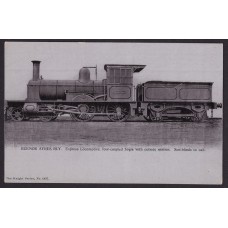 FERROCARRIL ANTIGUA TARJETA POSTAL LOCOMOTORA PATAGONIA