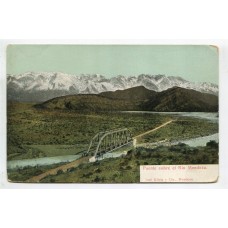 MENDOZA ANTIGUA TARJETA POSTAL PUENTE RIO MENDOZA