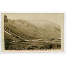 MENDOZA ANTIGUA TARJETA POSTAL VISTA DEL PUENTE DEL INCA