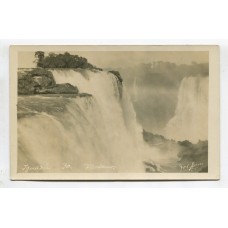 MISIONES ANTIGUA TARJETA POSTAL CATARATAS DEL IGUAZU