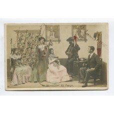 TANGO ANTIGUA TARJETA POSTAL MUSICA RARA