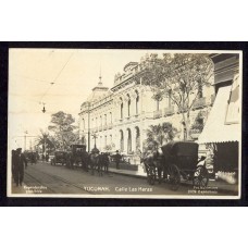 TUCUMÁN CALLE LAS HERAS ANTIGUA TARJETA POSTA