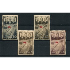 RUSIA 1938 Yv 628/31 SERIE COMPLETA DE ESTAMPILLAS NUEVAS CON GOMA 20 EUROS