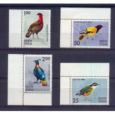 INDIA SERIE COMPLETA MINT AVES FAUNA PAJAROS