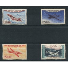 FRANCIA Yv. AEREO 30/3 SERIE COMPLETA DE ESTAMPILLAS MINT AVIONES RARA 350 EUROS