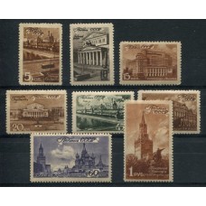 RUSIA 1946 Yv. 1051/8 SERIE COMPLETA DE ESTAMPILLAS NUEVAS CON GOMA