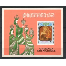 GRENADA GRENADINES RELIGION PINTURAS ARTE HOJA BLOCK NUEVA MINT