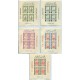 BOY SCOUTS DUBAI SERIE COMPLETA DE ESTAMPILLAS MINT EN CINCO HOJAS BLOQUES SIN DENTAR