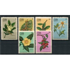 CUBA 1970 FLORES SERIE COMPLETA DE ESTAMPILLAS MINT