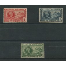 GRECIA 1927 Yv. 366/8 SERIE COMPLETA DE ESTAMPILLAS NUEVAS CON GOMA 20 Euros