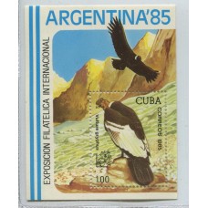 CUBA 1985 BLOQUE Yv. 89 AVES ESTAMPILLA MINT