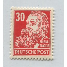 ALEMANIA ORIENTAL DDR 1953 Yv. 99 ENGELS ESTAMPILLA MINT 20 EUROS