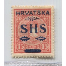 YUGOSLAVIA 1918 Yv. 07 ESTAMPILLA NUEVA CON GOMA 85 EUROS