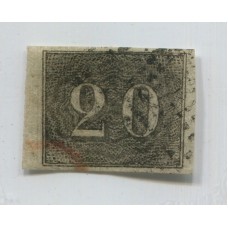 BRASIL 1850 Yv. 12 ESTAMPILLA USADA 110 Euros