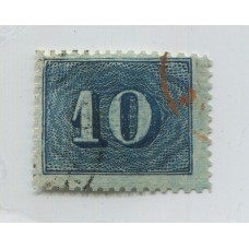 BRASIL 1850 Yv. 19B ESTAMPILLA USADA 90 Euros