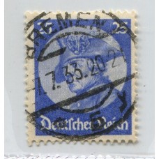 ALEMANIA 1933 Yv. 469 ESTAMPILLA USADA 32 Euros