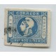 ARGENTINA 1859 GJ 14 ESTAMPILLA DE AMPLIOS MARGENES CON MATASELLO MONTEVIDEO URUGUAY U$ 31 +