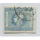 ARGENTINA 1859 GJ 17A ESTAMPILLA VARIEDAD COLOR AZUL LECHOSO MUY BUEN EJEMPLAR U$ 140