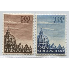 VATICANO 1953 Yv. AEREOS 22/3 SERIE COMPLETA DE ESTAMPILLAS NUEVAS MINT 126 EUROS