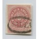 ARGENTINA 1862 GJ 10 ESCUDITO ESTAMPILLA CON MATASELLO SALTA + 50 % HERMOSO EJEMPLAR