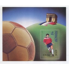 CHILE 1998 Yv. BLOCK 54 HOJITA BLOQUE NUEVA MINT FUTBOL DEPORTES