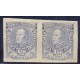 ARGENTINA 1889 GJ 097AP AZUL GRIS PAREJA SIN DENTAR NUEVA LUJO