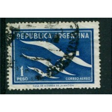 ARGENTINA 1957 GJ 1089A PE A50b RARISIMO VARIEDAD FIL. Q  U$ 50 