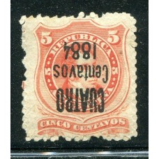 ARGENTINA 1884 GJ 76n SOBRECARGA INVERTIDA U$ 35