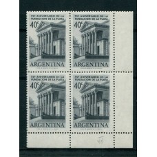 ARGENTINA 1958 GJ 1091A VARIEDAD CUADRO PAPEL SATINADO FIL. Q MINT U$ 80