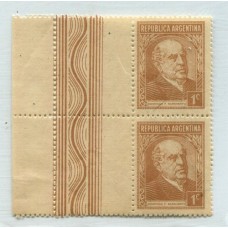 ARGENTINA 1935 GJ 803CZ CUADRO CON COMPLEMENTO DECORADO MINT U$ 26