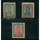 ARGENTINA 1917 GJ 453/455 LOS 3 VALORES FINALES DE LA SERIE U$ 150