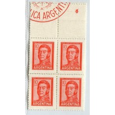 ARGENTINA 1965 GJ 1308CA VARIEDAD COMPLEMENTO CUADRO U$ 20