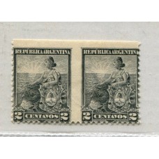 ARGENTINA 1899 GJ 219 CON RARA VARIEDAD SIN DENTADO VERTICAL NI HORIZONTAL AL MISMO TIEMPO SIN SER NO DENTADO TOTAL MUY RARA