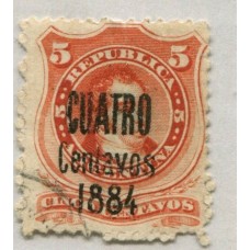 ARGENTINA 1884 GJ 76 PE 50