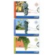 ARGENTINA 2007 GJ 3577, 3579 Y 3581 CARNET COMPLETO MINT SERIE COMPLETA DE 3 CARNETS U$ 13,50